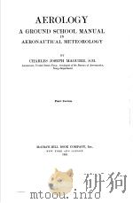AEROLOGY A GROUND SCHOOL MANUAL IN AERONAUTICAL METEOROLOGY PDF电子版封面