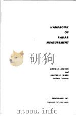 HANDBOOK OF RADAR MEASUREMENT（ PDF版）