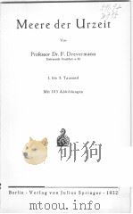 MEERE DER URZEIT PDF电子版封面 PROFESSOR DR.F.DREVERMANN