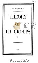 THEORY OF LIE GROUPS 1 PDF电子版封面