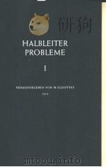 HALBLEITERPROBLEME BAND 1 PDF电子版封面