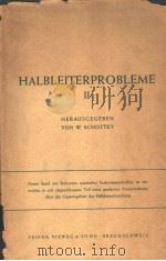 HALBLEITERPROBLEME BAND 2 PDF电子版封面