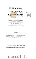 ULTRA HIGH FREQUENCY PROPAGATION PDF电子版封面 HENRY R.REED CARL M.RUSSELL