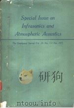 THE GEOPHYSICAL JOURNAL VOL.26 NOS.1-4 DEC.1971 SPECIAL ISSUE ON INFRASONICS AND ATMOSPHERIC ACOUSTI（ PDF版）