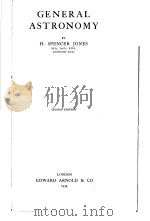 GENERAL ASTRONOMY SECOND EDITION PDF电子版封面 H.SPENCER JONES