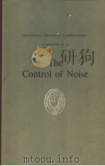 NATIONAL PHYSICAL LABORATORY SYMPOSIUM NO.12 THE CONTROL OF NOISE PDF电子版封面