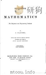 HANDBOOK OF MATHEMATICS FOR ENGINEERS AND ENGINEERING STUDENTS（ PDF版）