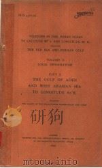 WEATHER IN THE INDIAN OCEAN TO LATITUD 30°S.AND LONGITUDE 95°E. INCLUDING THE RED SEA AND PERSINA GU 1944 PDF电子版封面