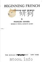 BEGINNING FRENCH A GRAMMAR AND READER（ PDF版）