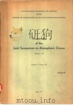 PROCEEDINGS OF THE JOINT SYMPOSIUM ON ATMOSPHERIC OZONE VOLUME 3（ PDF版）