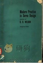 MODERN PRACTICE IN SERVO DESIGN PDF电子版封面 D.R.WILSON