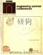 ENGINEERIGN SUMMER CONFERENCES PDF电子版封面