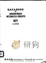 D.A.T.A.B.BOOK OF DISCONTINUED INTEGRATED CIRCUITS 1971 1ST EDITION PDF电子版封面
