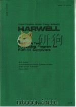 UNITED KINGDOM ATOMIC ENERGY AUTHORITY HARWELL TEX-A TEXT PROCESSING RPRGRAM FOR PDP-11 COMPUTERS（ PDF版）