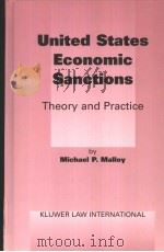 UNITED STATES ECONOMIC SANCTIONS:THEORY AND PRACTICE（ PDF版）