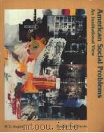 AMERICAN SOCIAL PROBLEMS AN INSTITUTIONAL VIEW（ PDF版）