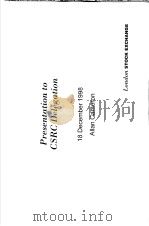 PRESENTATION TO CSRC DELEGATION（ PDF版）