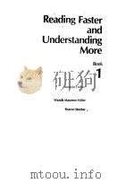 READING FASTER AND UNDERSTANDING MORE  BOOK 1  SECOND EDITION（1985年 PDF版）