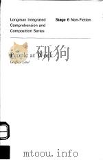 LONGMAN INTEGRATED COMPREHENSION AND COMPOSITION SERIES  STAGE 6 NON-FICTION  PEOPLE AT WORK   1973  PDF电子版封面  0582522935  GEOFFREY LAND 