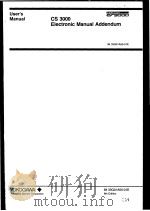 CS 3000 ELECTRONIC MANUAL ADDENDUM IM 33Q01A50-01E 8TH EDITION PDF电子版封面