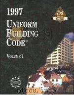 1997 UNIFORM BUILDING CODETM VOLUME 1 PDF电子版封面 188459087X