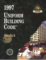 1997 UNIFORM BUILDING CODETM VOLUME 3 PDF电子版封面 1884590918