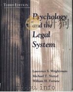 PSYCHOLOGY AND THE LEGAL SYSTEM THIRD EDITION 1994 PDF电子版封面 0534175147