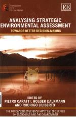 ANALYSING STRATEGIC ENVIRONMENTAL ASSESSMENT PDF电子版封面 1843764482