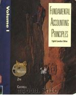 FUNDAMENTAL ACCOUNTING PRINCIPLES EIGHTH CANADIAN EDITION VOLUME 1 1996 PDF电子版封面 0256175063