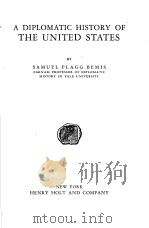 A DIPLOMATIC HISTORY OF THE UNITED STATES PDF电子版封面