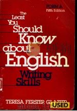 THE LEAST YOU SHOULD KNOW ABOUT ENGLISH WRITING SKILLS  FORM A  FIFTH EDITION（ PDF版）