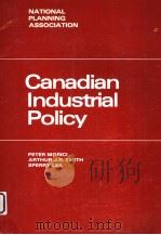 CANADIAN INDUSTRIAL POLICY PDF电子版封面 0890680639