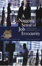 A NAGGING SENSE OF JOB INSECURITY THE NEW REALITY FACING JAPANESE YOUTH PDF电子版封面 GENDA YUJI
