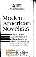 MODERN AMERICAN NOVELISTS（ PDF版）