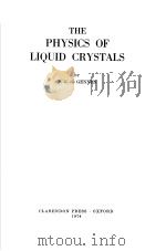THE PHYSICS OF LIQUID CRYSTALS PDF电子版封面 P.G.DE GENNES
