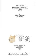 ESSAYS ON INTERNATIONAL LAW PDF电子版封面 STUART S.MALAWER