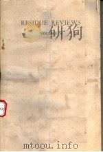 RESIDUE REVIEWS VOLUME 50 PDF电子版封面 0387900829 FRANCIS A.GUNTHER JANE DAVIES