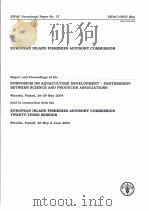 EIFAC OCCASIONAL PAPER NO.37 EUROPEAN INLAND FISHERIES ADVISORY COMMISSION PDF电子版封面 9251055300