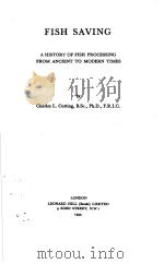 FISH SAVING PDF电子版封面 CHARLES L.CUTTING