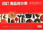 四订食品成分表  （第2版）  日文（昭和60年04月第2版 PDF版）