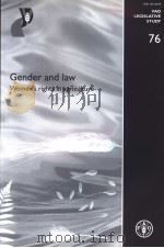 FAO LEGISLATIVE STUDY 76 GENDER AND LAW WOMEN'S RITHTS IN AGRICULTURE PDF电子版封面 9251048495
