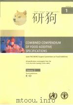 FAO JECFA MONOGRAPHS1 COMBINED COMPENDIUM OF FOOD ADDITIVE SPECIFICATIONS VOLUME2 FOOD ADDITIVES E PDF电子版封面 9251053936