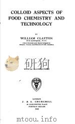 COLLOID ASPECTS OF FOOD CHEMISTRY AND TECHNOLOGY PDF电子版封面