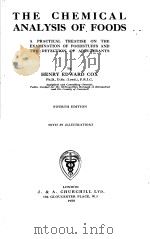 THE CHEMICAL ANALYSIS OF FOODS（ PDF版）