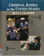CRIMINAL JUSTICE IN THE UNITED STATES PDF电子版封面 0675206723