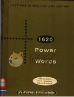 PATTERNS IN SPELLING AND WRITING 1620 POWER WORDS PDF电子版封面