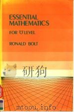 ESSENTIAL MATHEMATICS FOR O‘LEVEL RONALD BOLT（ PDF版）