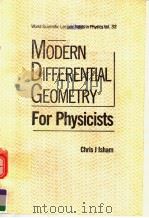 MODERN DIFFERENTIAL GEOMETRY FOR PHYSICISTS PDF电子版封面