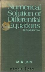 NUMERICAL SOLUTION OF DIFFERENTIAL EQUATIONS SECOND EDITION PDF电子版封面 0852264321