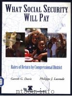 WHAT SOCIAL SECURITY WILLPAY RATES OF RETURN BY CONGRESSIONAL DISTRICT PDF电子版封面 0891950869